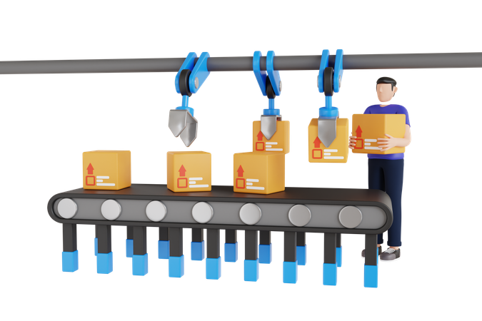 Product Distribution  3D Icon