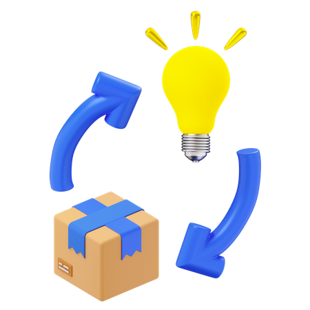 Product innovation  3D Icon