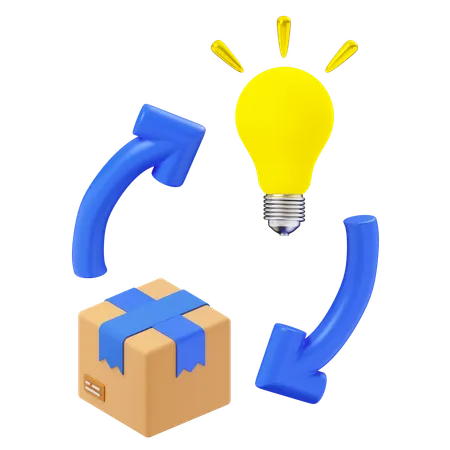 Product innovation  3D Icon