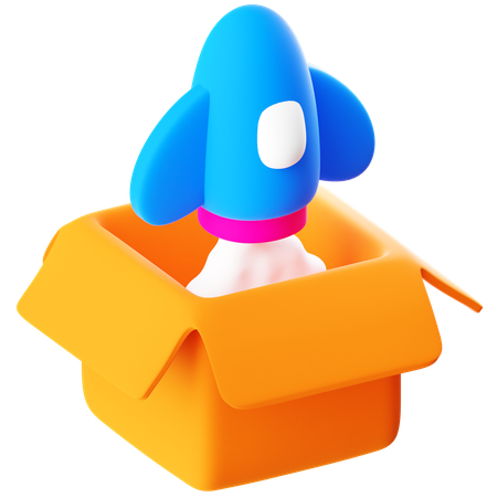 Product Lauch  3D Icon