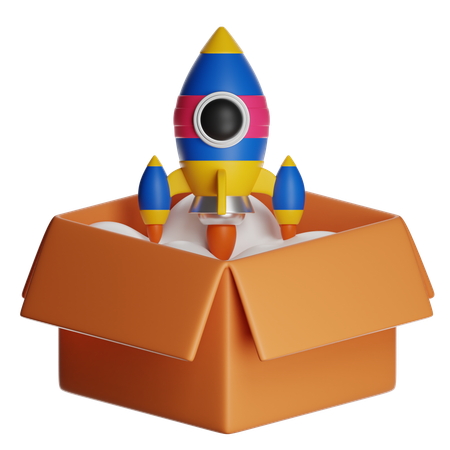 Product Launch  3D Icon