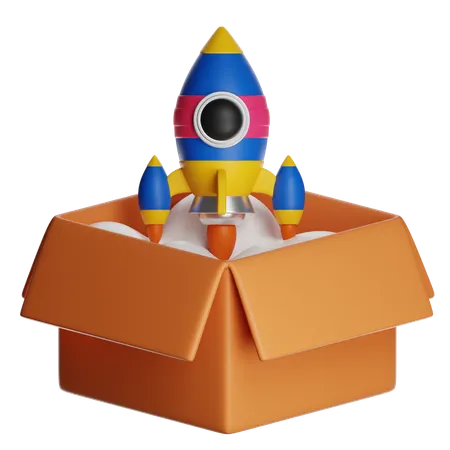 Product Launch  3D Icon