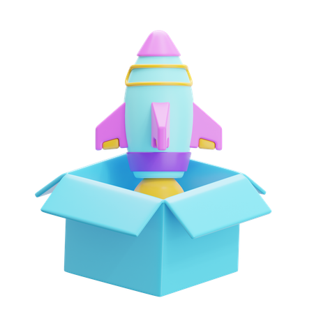 Product Launch  3D Icon