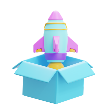 Product Launch  3D Icon