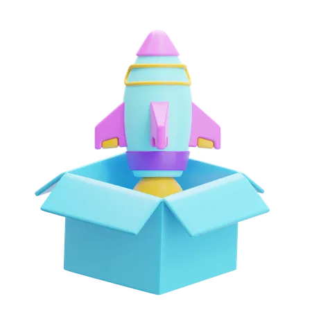 Product Launch  3D Icon