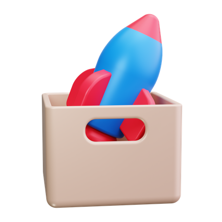 Product Launch  3D Icon