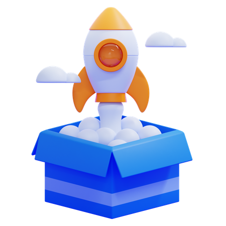 Product Launch  3D Icon