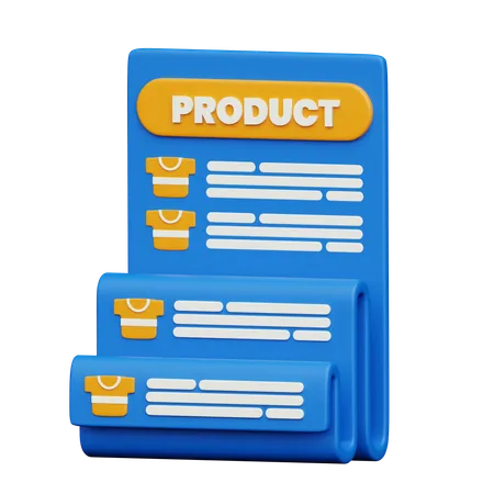 Product List  3D Icon