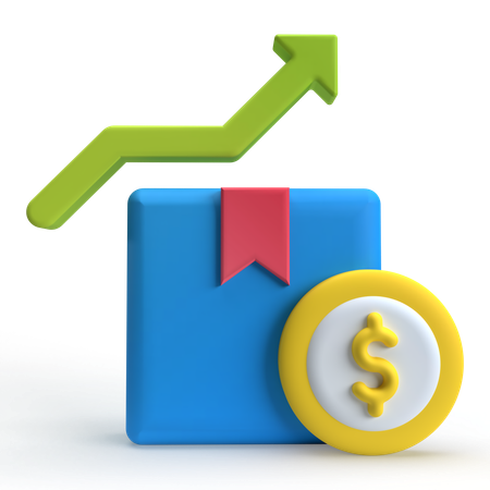 Product Price Up  3D Icon