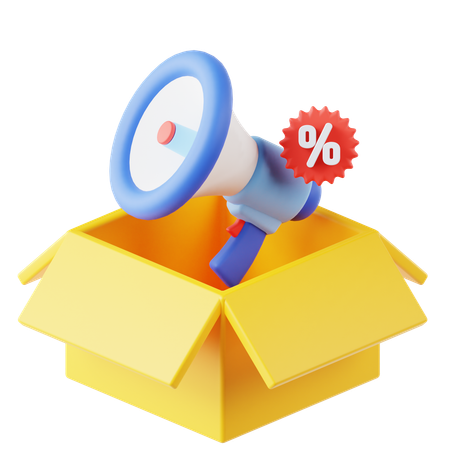 Product promotion  3D Icon