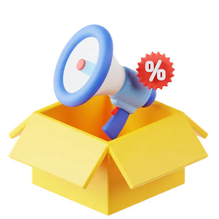 Product promotion  3D Icon