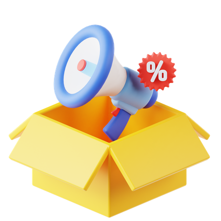 Product promotion  3D Icon