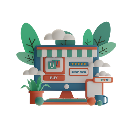 Product Rating Display  3D Illustration