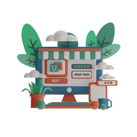 Product Rating Display  3D Illustration