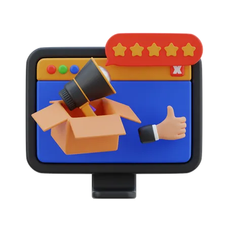 Product Review  3D Icon