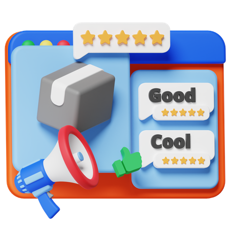 Product Review  3D Icon