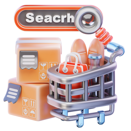 Product Search  3D Icon