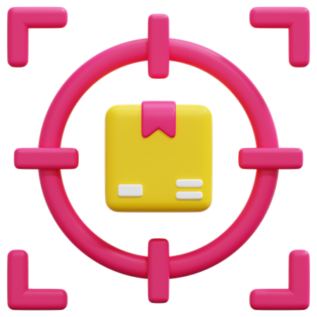 Product Target 3D Icon