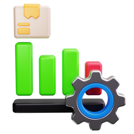 Production chart  3D Icon