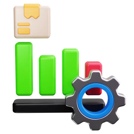 Production chart  3D Icon