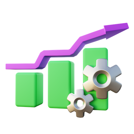 Productive Growth  3D Icon