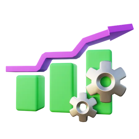 3 D Illustration Of Productive Growth 3D Icon