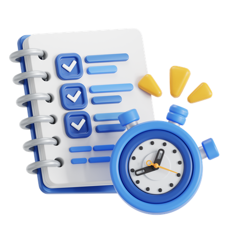 Productive time  3D Icon