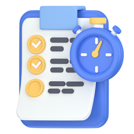 Productive time  3D Icon