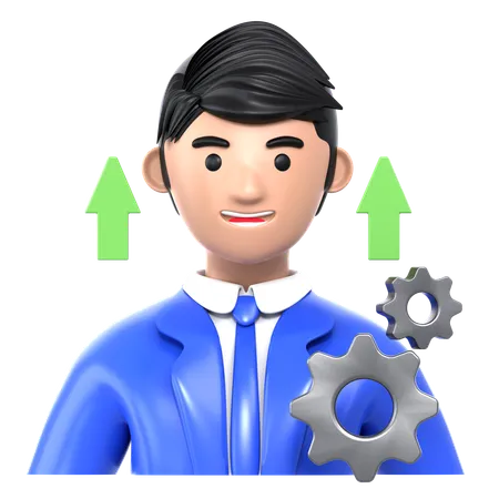 Productividad  3D Icon