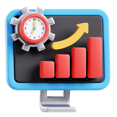 Productivity Curve  3D Icon