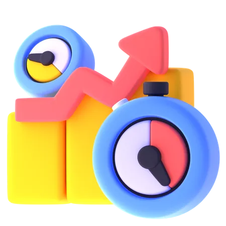 Productivity Growth  3D Icon