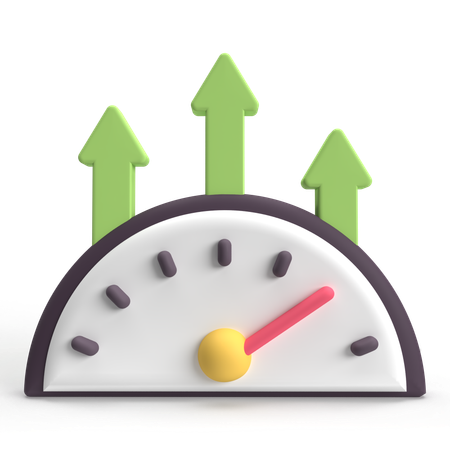 Productivity Increase  3D Icon