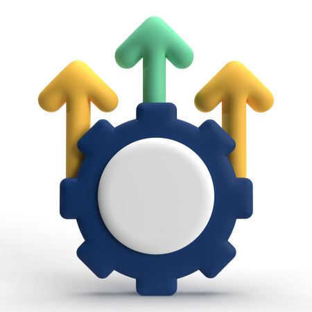 Productivity Increase  3D Icon