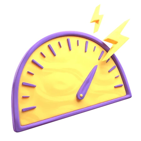 Productivity Speedometer  3D Illustration