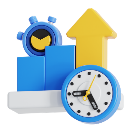 Productivity up  3D Icon