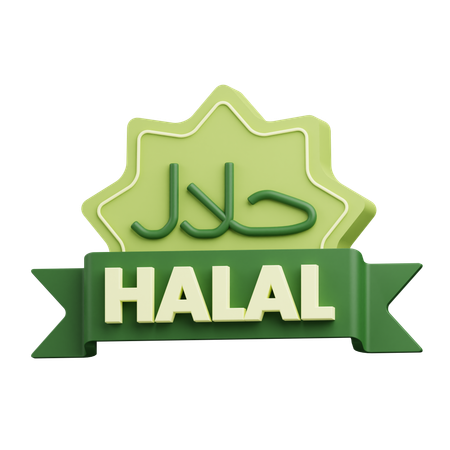 Producto halal  3D Icon