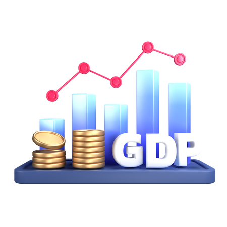 Producto interno bruto (PIB)  3D Icon