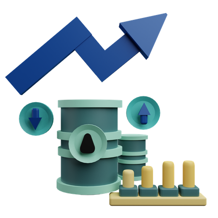 Producto petrolero  3D Icon