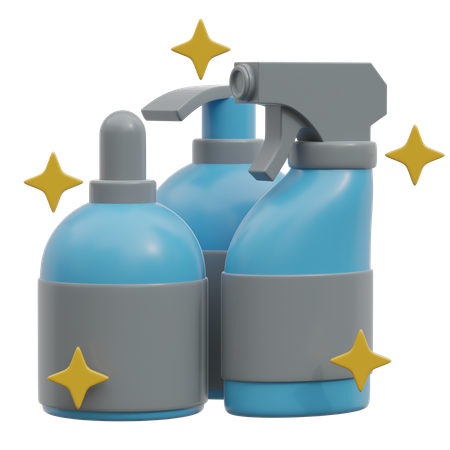Productos de limpieza  3D Icon