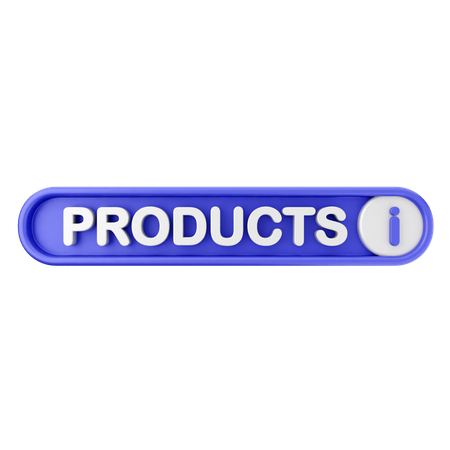 Products Text Button  3D Icon