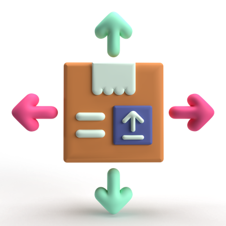 Distribution de produits  3D Icon