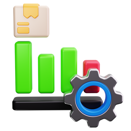 Produktionsdiagramm  3D Icon