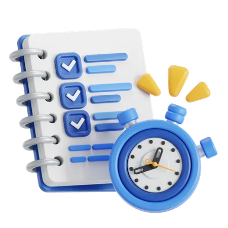 Produktive Zeit  3D Icon