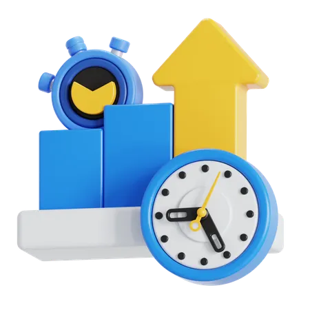Produktivität gesteigert  3D Icon