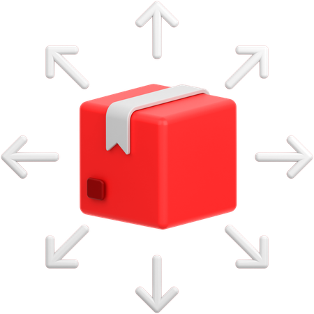 Produktverteilung  3D Icon