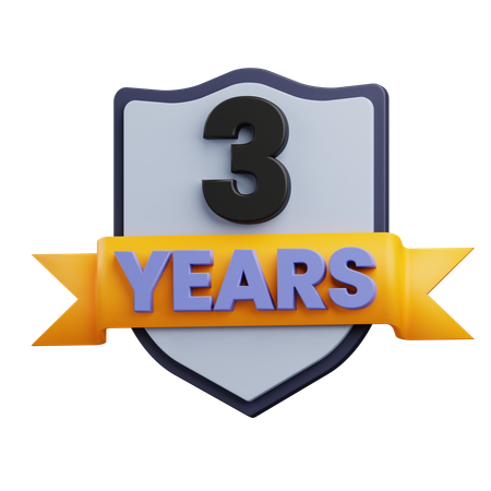 Produto com 3 anos de garantia  3D Icon