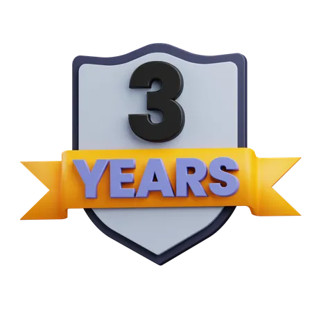 Produto com 3 anos de garantia  3D Icon