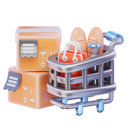 Produto de compras  3D Icon