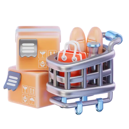 Produto de compras  3D Icon