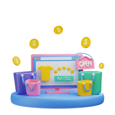 Produto de compras avaliado  3D Icon